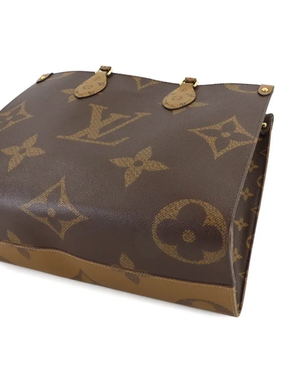 Louis Vuitton Giant Monogram On The Go MM 2-Way Tote Shoulder Bag